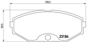 P 56 052 BREMBO sada brzdových platničiek kotúčovej brzdy P 56 052 BREMBO