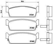 P 56 053 Sada brzdových destiček, kotoučová brzda PRIME LINE BREMBO