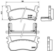 P 56 057 Sada brzdových destiček, kotoučová brzda PRIME LINE BREMBO