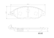 P56103N Sada brzdových destiček, kotoučová brzda PRIME LINE - Ceramic BREMBO