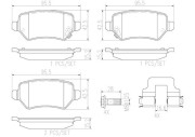 P59038N Sada brzdových destiček, kotoučová brzda BREMBO NAO LINE BREMBO