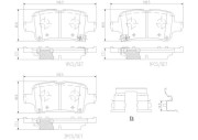 P59090N Sada brzdových destiček, kotoučová brzda BREMBO NAO LINE BREMBO