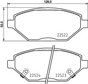 P 59 093 BREMBO sada brzdových platničiek kotúčovej brzdy P 59 093 BREMBO