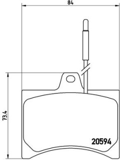 P 61 007 Sada brzdových destiček, kotoučová brzda PRIME LINE BREMBO