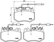 P 61 031 Sada brzdových destiček, kotoučová brzda PRIME LINE BREMBO