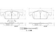 P61112N Sada brzdových destiček, kotoučová brzda BREMBO NAO LINE BREMBO