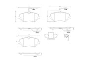 P61119N Sada brzdových destiček, kotoučová brzda BREMBO NAO LINE BREMBO