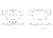 P61123N BREMBO sada brzdových platničiek kotúčovej brzdy P61123N BREMBO