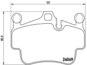 P 65 015 BREMBO sada brzdových platničiek kotúčovej brzdy P 65 015 BREMBO