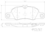 P65018N Sada brzdových destiček, kotoučová brzda PRIME LINE - Ceramic BREMBO