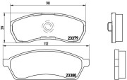 P 78 008 BREMBO sada brzdových platničiek kotúčovej brzdy P 78 008 BREMBO