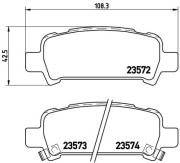 P 78 011 Sada brzdových destiček, kotoučová brzda PRIME LINE BREMBO