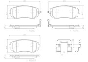 P78013N Sada brzdových destiček, kotoučová brzda BREMBO NAO LINE BREMBO