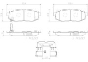 P78018N Sada brzdových destiček, kotoučová brzda BREMBO NAO LINE BREMBO