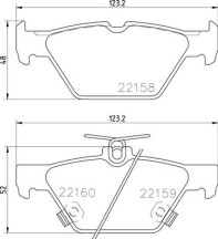 P 78 026 BREMBO sada brzdových platničiek kotúčovej brzdy P 78 026 BREMBO