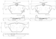 P78026N Sada brzdových destiček, kotoučová brzda BREMBO NAO LINE BREMBO