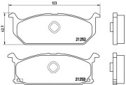 P 79 003 BREMBO sada brzdových platničiek kotúčovej brzdy P 79 003 BREMBO