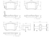 P79027N Sada brzdových destiček, kotoučová brzda BREMBO NAO LINE BREMBO