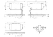 P79029N Sada brzdových destiček, kotoučová brzda BREMBO NAO LINE BREMBO