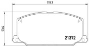 P 83 016 BREMBO sada brzdových platničiek kotúčovej brzdy P 83 016 BREMBO