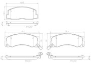 P83029N Sada brzdových destiček, kotoučová brzda BREMBO NAO LINE BREMBO