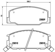 P 83 031 Sada brzdových destiček, kotoučová brzda BREMBO