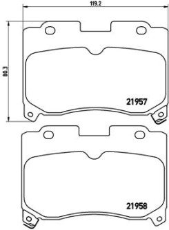 P 83 090 Sada brzdových destiček, kotoučová brzda PRIME LINE BREMBO