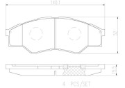 P83096N Sada brzdových destiček, kotoučová brzda PRIME LINE - Ceramic BREMBO