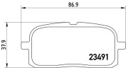 P 83 116 BREMBO sada brzdových platničiek kotúčovej brzdy P 83 116 BREMBO