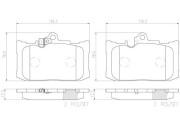 P83131N Sada brzdových destiček, kotoučová brzda BREMBO NAO LINE BREMBO