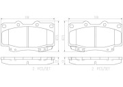 P83143N Sada brzdových destiček, kotoučová brzda BREMBO NAO LINE BREMBO