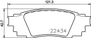 P83160N Sada brzdových destiček, kotoučová brzda BREMBO NAO LINE BREMBO