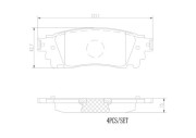 P83166N Sada brzdových destiček, kotoučová brzda BREMBO NAO LINE BREMBO