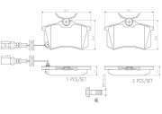 P85066N Sada brzdových destiček, kotoučová brzda BREMBO NAO LINE BREMBO