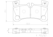 P85103N Sada brzdových destiček, kotoučová brzda BREMBO NAO LINE BREMBO