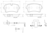 P85118N Sada brzdových destiček, kotoučová brzda BREMBO NAO LINE BREMBO