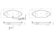 P85131N Sada brzdových destiček, kotoučová brzda BREMBO