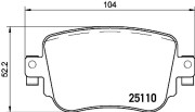 P 85 135 Sada brzdových destiček, kotoučová brzda PRIME LINE BREMBO