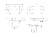 P85150N Sada brzdových destiček, kotoučová brzda BREMBO NAO LINE BREMBO