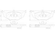 P85156N Sada brzdových destiček, kotoučová brzda PRIME LINE - Ceramic BREMBO