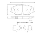 P85174N Sada brzdových destiček, kotoučová brzda PRIME LINE - Ceramic BREMBO