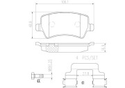 P86021N Sada brzdových destiček, kotoučová brzda BREMBO NAO LINE BREMBO