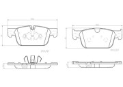 P86028N Sada brzdových destiček, kotoučová brzda BREMBO NAO LINE BREMBO