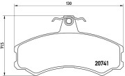 P A6 024 Sada brzdových destiček, kotoučová brzda PRIME LINE BREMBO