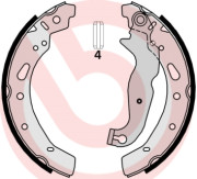 S 24 540 Sada brzdových čelistí ESSENTIAL LINE BREMBO