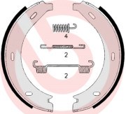 S 50 517 Sada brzdových čelistí, parkovací brzda ESSENTIAL LINE BREMBO