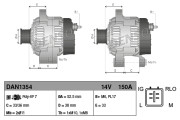 DAN1354 Alternátor DENSO