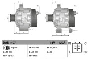 DAN1407 Alternátor DENSO