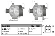 DAN1483 Alternátor DENSO