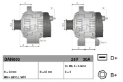 DAN603 Alternátor DENSO